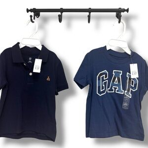 NWT GAP 2T set Blue Polo Shirt&T-Shirt. 15% off w 2+ bundle!